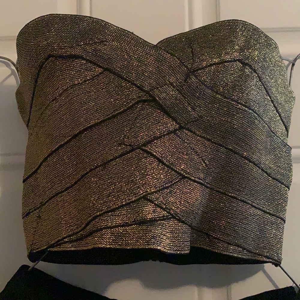 Sparkle & Fade gold top Size Small